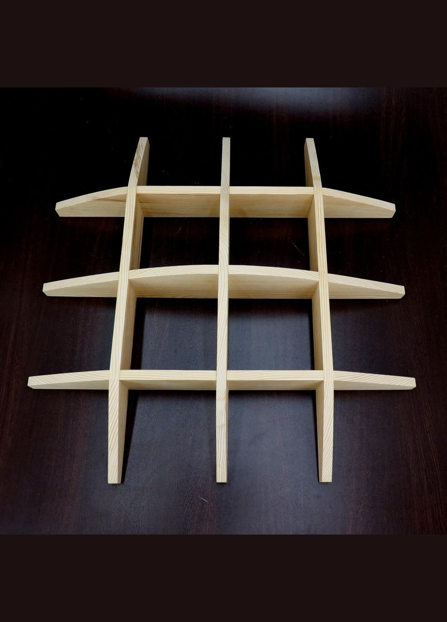 Настінна книжкова полиця з дерева Володар бланже (КПГ-001701) No Brand (328076985)