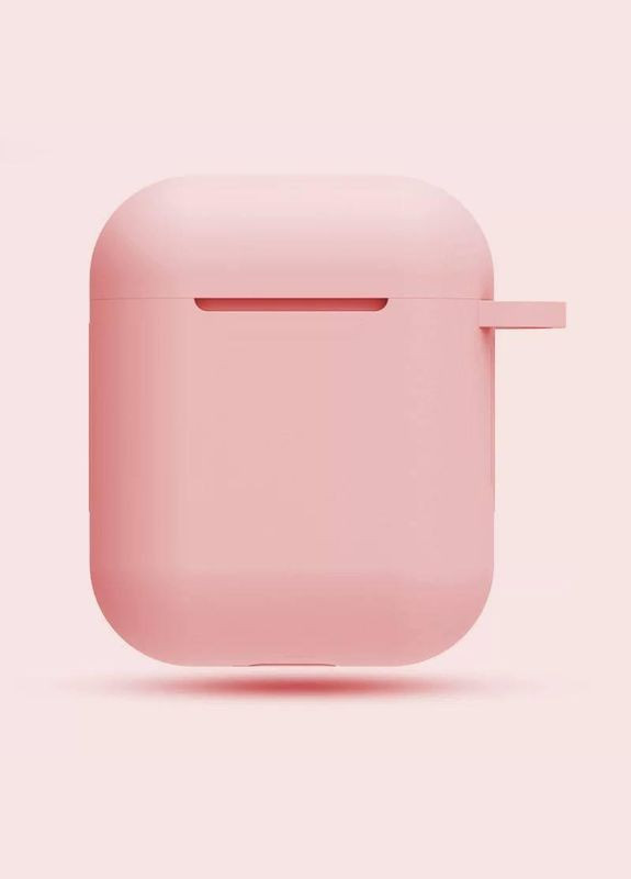 Чехол для наушников Темно-розовый С карабином No Brand Airpods 1/2 (326803399)