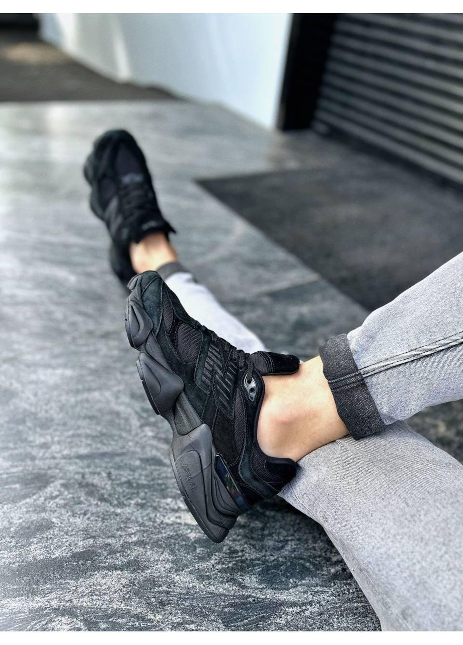 Черные зимние кроссовки мужские new balance 9060 mono black нью беланс 9060 No Brand