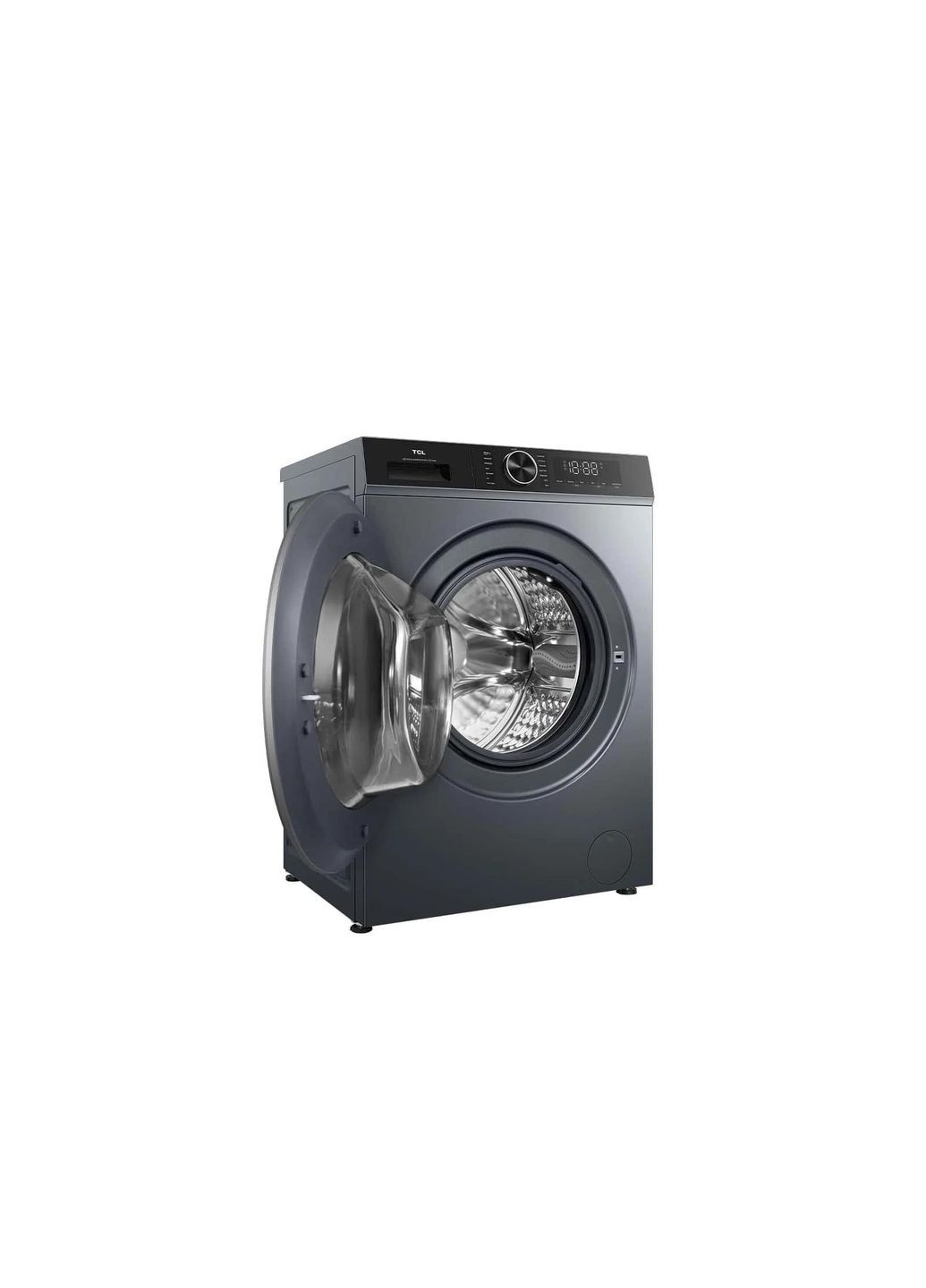 Стиральная машина FP0934SA1UA фронтальная, 9кг, 1400, A+++, 57см, дисплей, пара, инвертор, серый TCL (364275010)