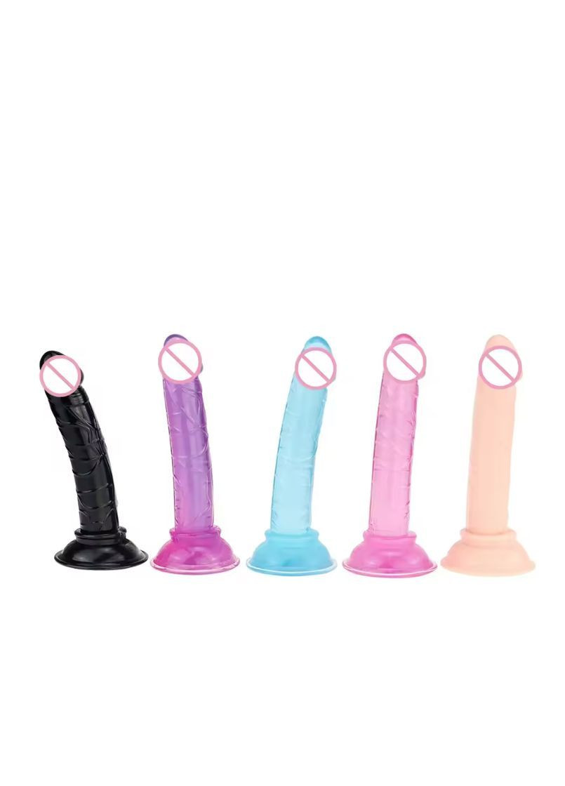 Фаллоімітатор на присосці, фалоімітатор для трусиків силіоновий 14см, фалос для новачків No Brand (366665654)