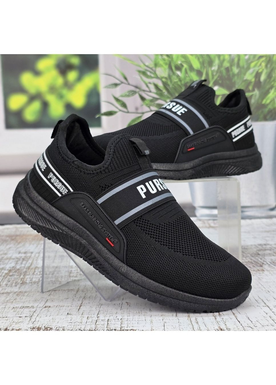 Черные демисезонные кроссовки мужские Fashion