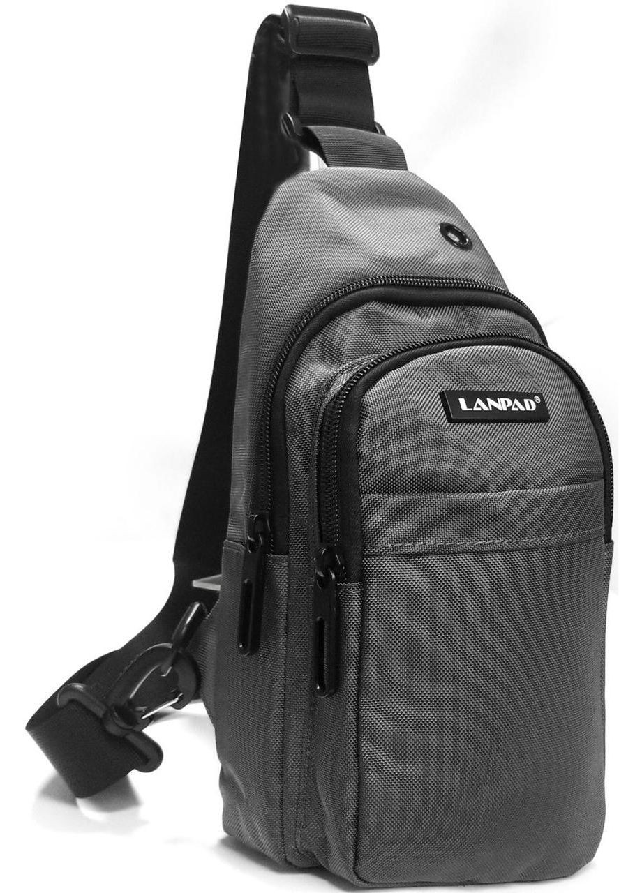Мужская сумка тканевая Серая Lanpad (363902361)