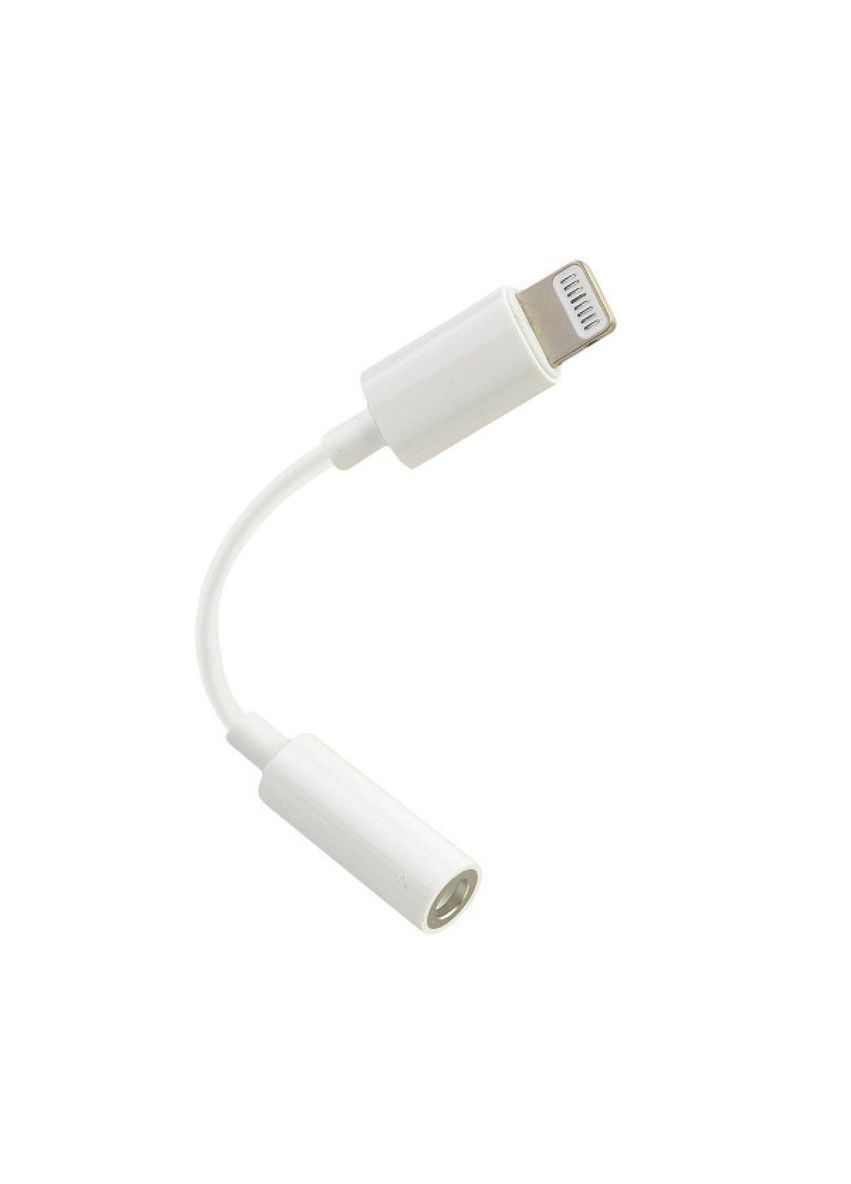 Перехідник Lightning to 3.5 mm AUX Headphones Jack для iPhone Білий No Brand (304255003)