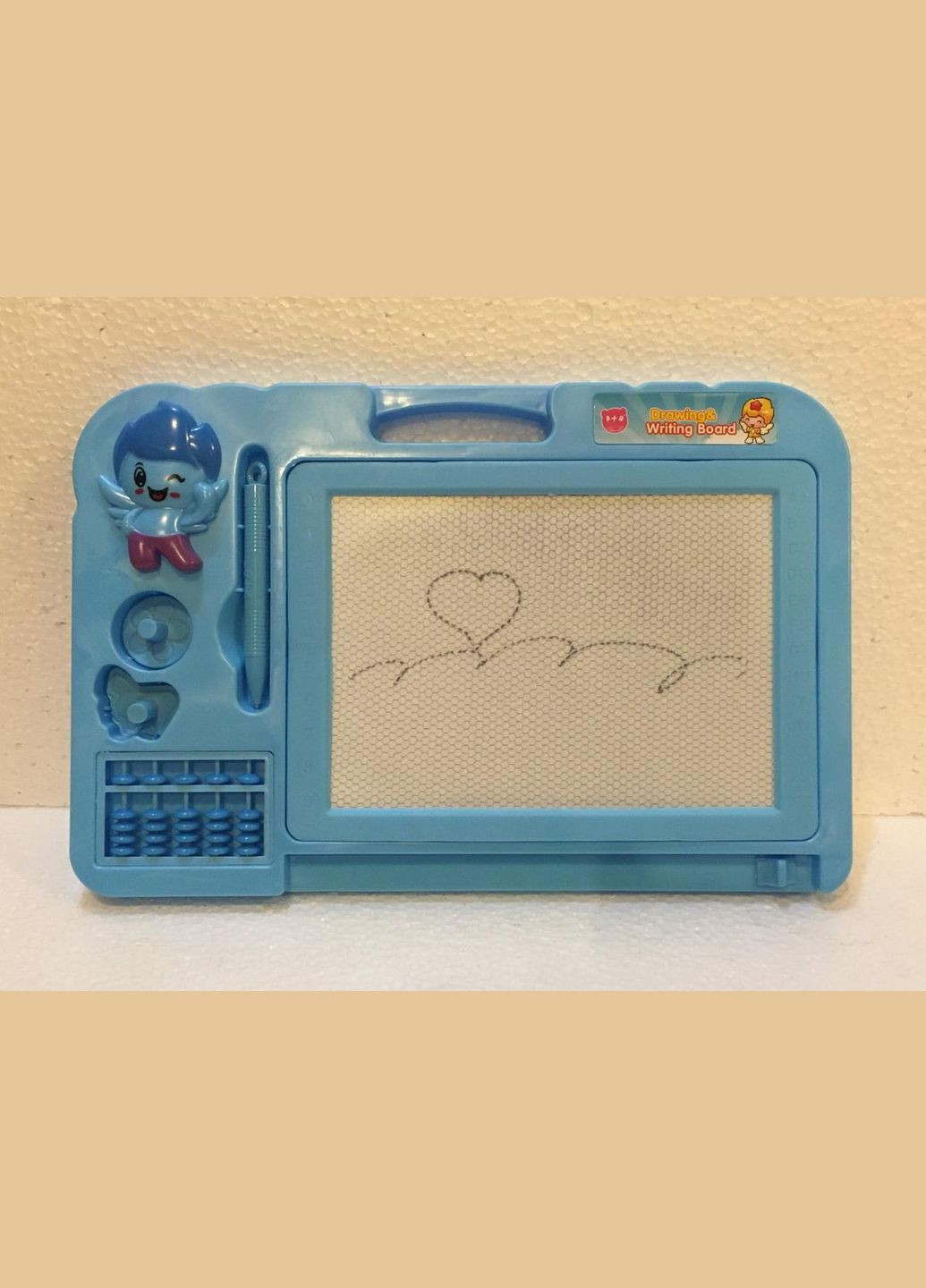 Дошка магнітна для малювання 804/27006, ч/б, 4 кольори, в кульку, 29-21-2см No Brand (302386697)