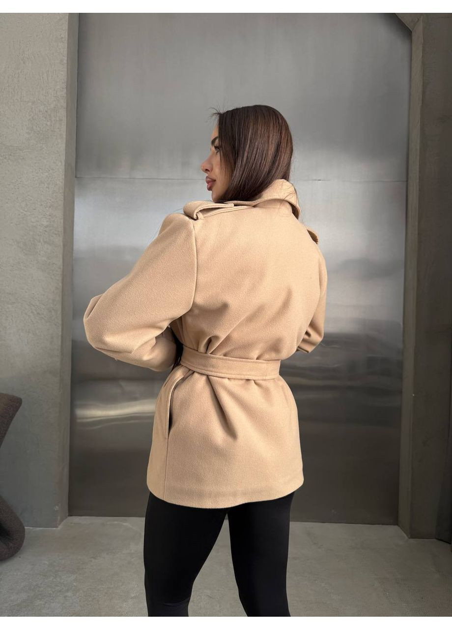 Бежевое демисезонное Женское пальто FINO Mode