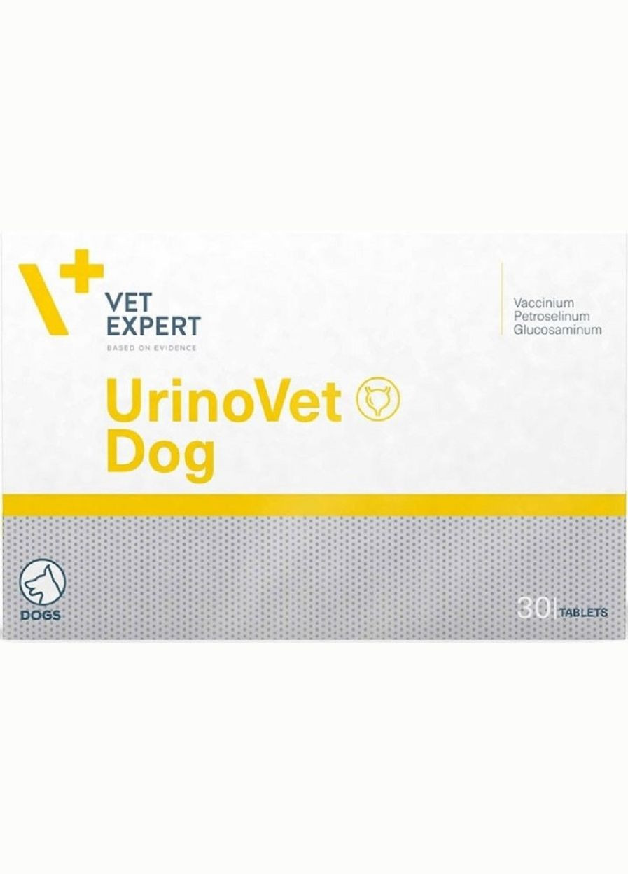 Препарат для собак при заболеваниях мочевой системы UrinoVet Dog 30 таблеток (5907752658181) VetExpert (279562434)