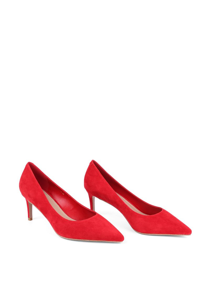 MiaMay Жіночі Туфлі 0615-1-5 Червоний Велюр червоний з текстиль, португалія — демісезон (325609216)
