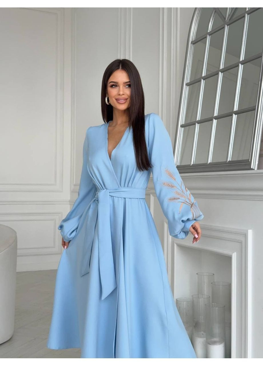 Голубое платье, цвет голубой Fashion