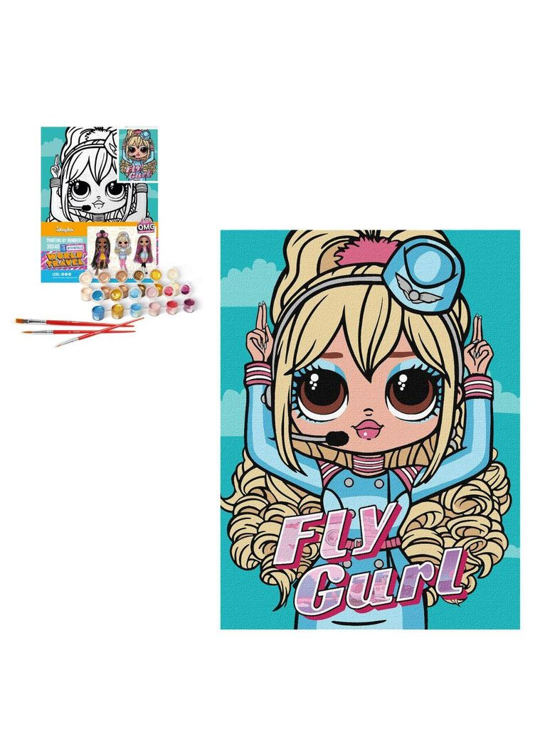 Набор для росписи по номерам для детей L.O.L. Surprise! O.M.G. Fly Gurl" 30х40см No Brand (346755060)