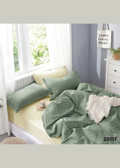 Комплект постільної білизни євро ранфорс 20117 100% бавовна Viluta (301907443)