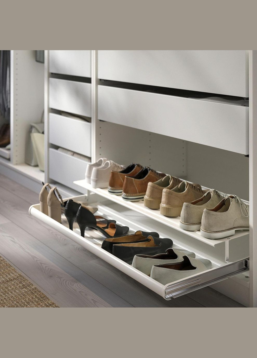Висувна полиця для взуття ІКЕА KOMPLEMENT 100х58 см (00257463) IKEA (278407767)