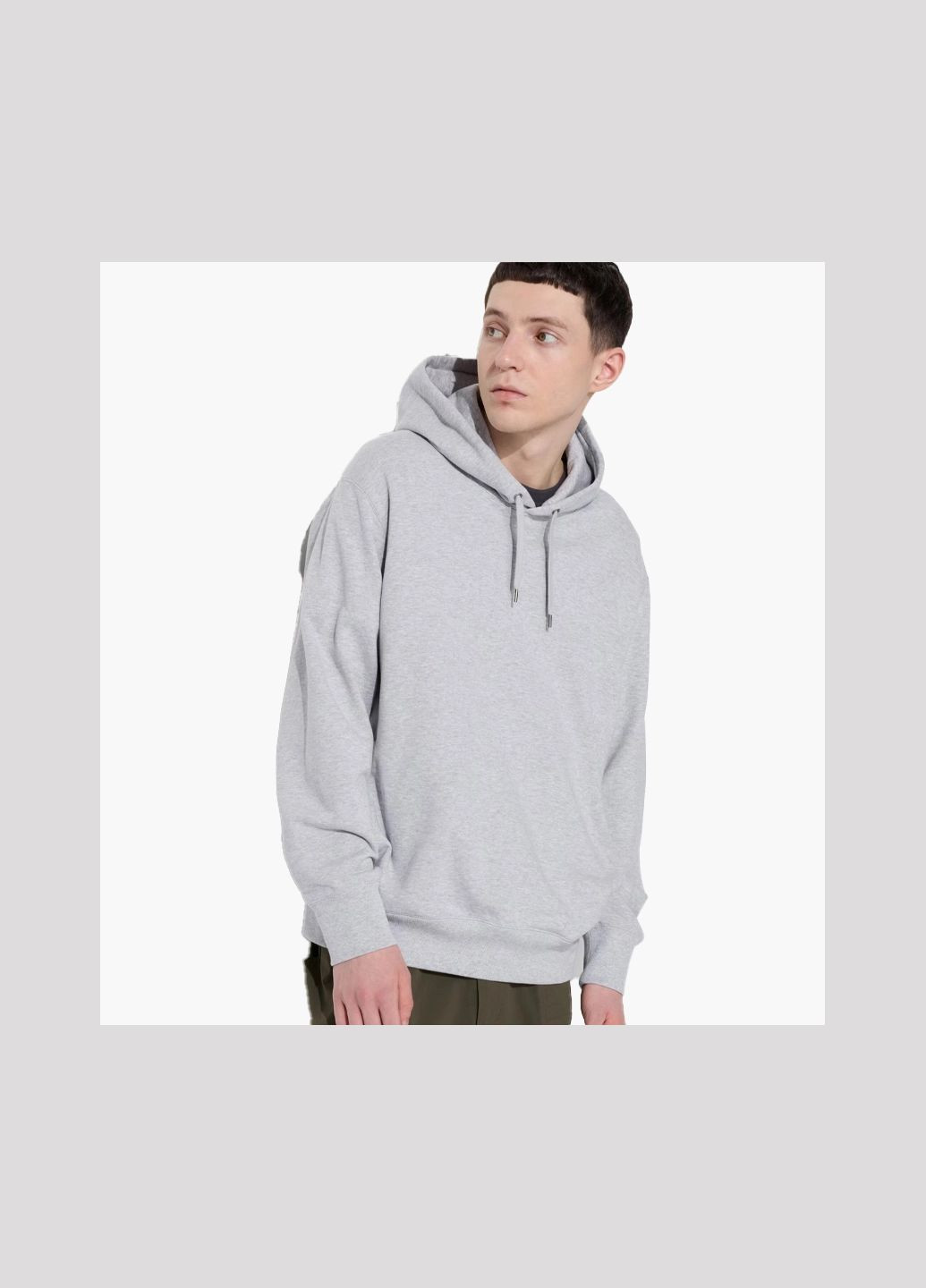 Худі чоловіче Sweat Pullover Hoodie Grey 444967-05 Uniqlo (369764044)