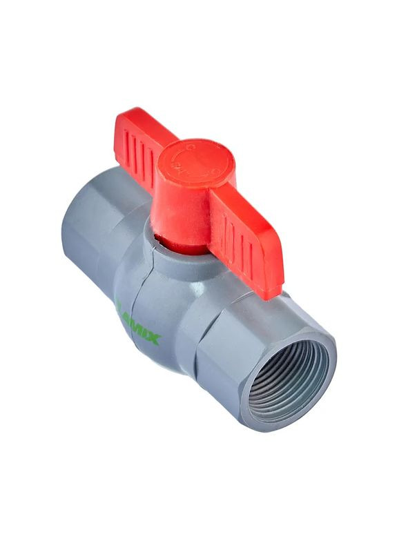 Кран кульовий PVF-3/4" FF PVC (PM0626) PLAMIX (315442580)
