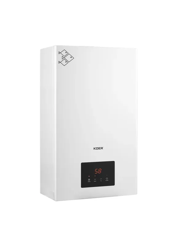Котел електричний одноконтурний KWH.E0108 WHITE 8 кВт колір білий (KR5559) KOER (402524697)