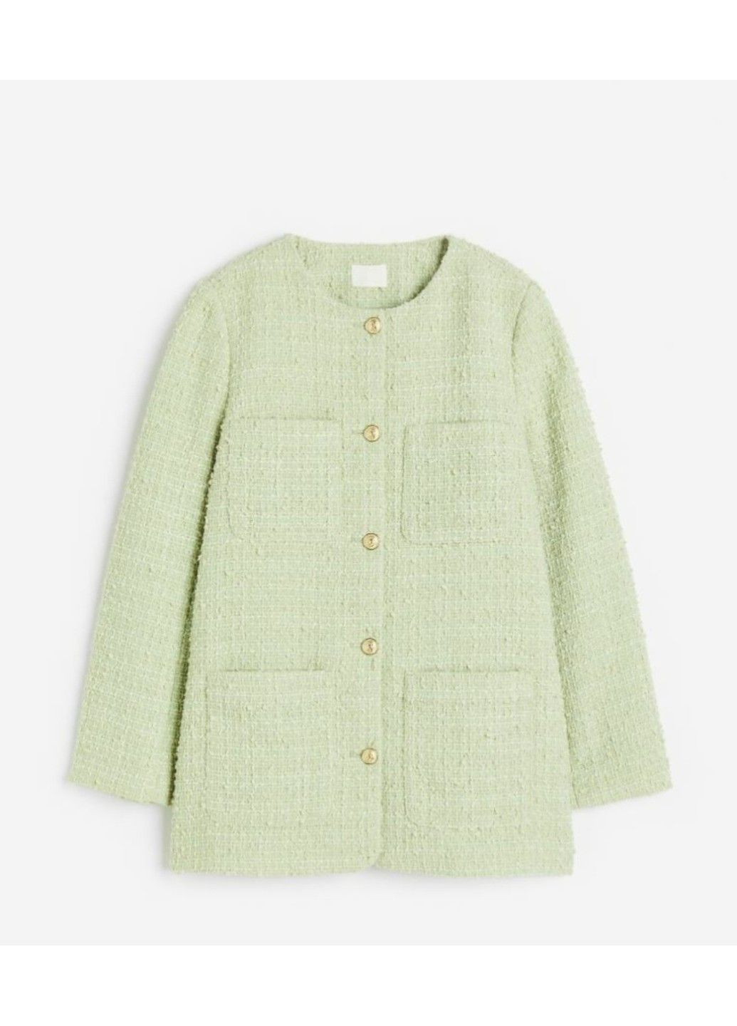 Жіночий піджак з букле Н&М (56843) XS Зелений H&M (288051575)