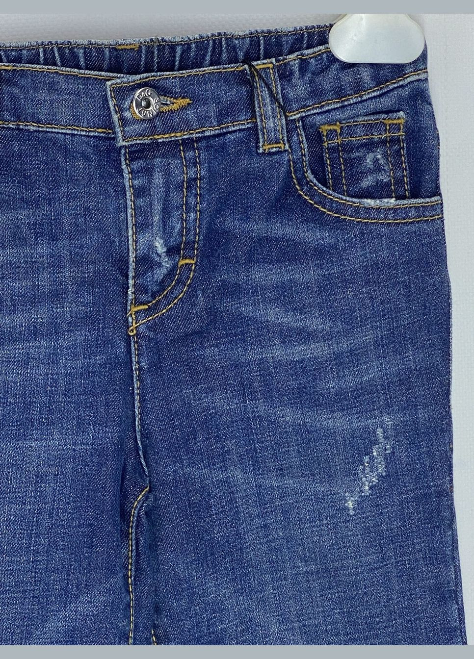 Темно-синие демисезонные прямые джинсы D&G