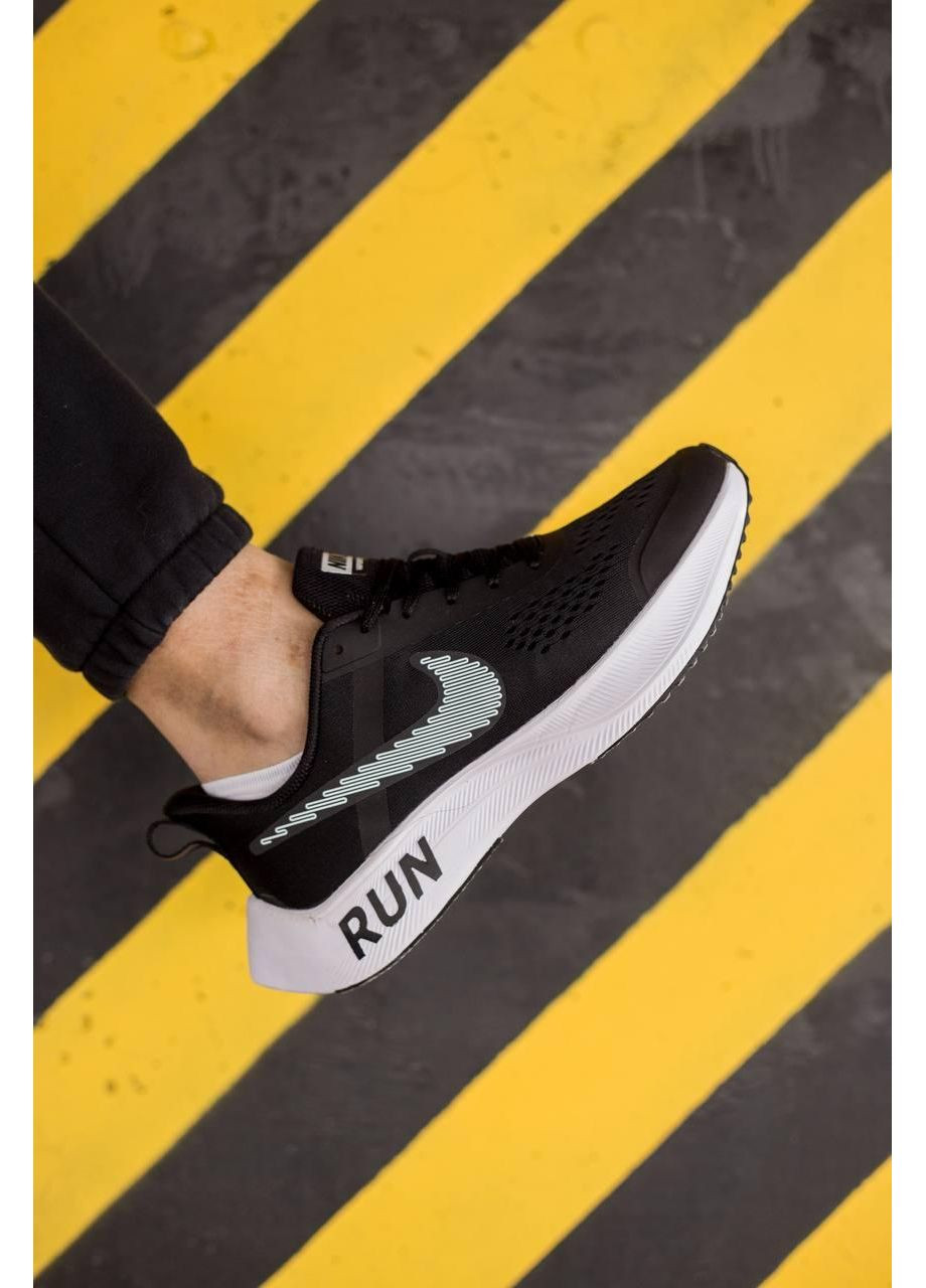 Чорні Осінні кросівки чоловічі nike zoom vaporfly 3 black white найк аір зум No Brand