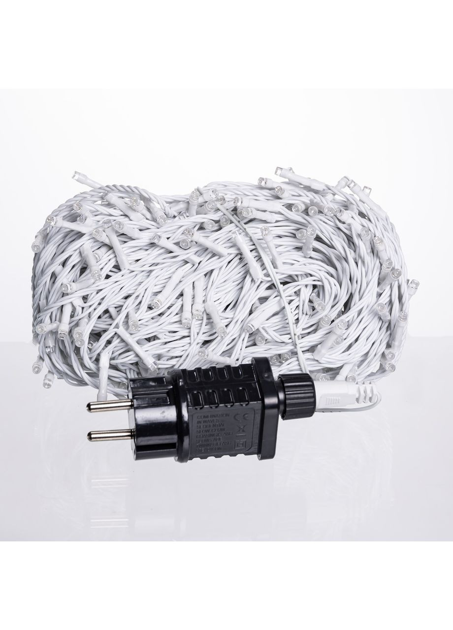 Гирлянда Нить уличная 30 м 300 LED белый провод Синий CF300L30MWBL Jooki (366037843)