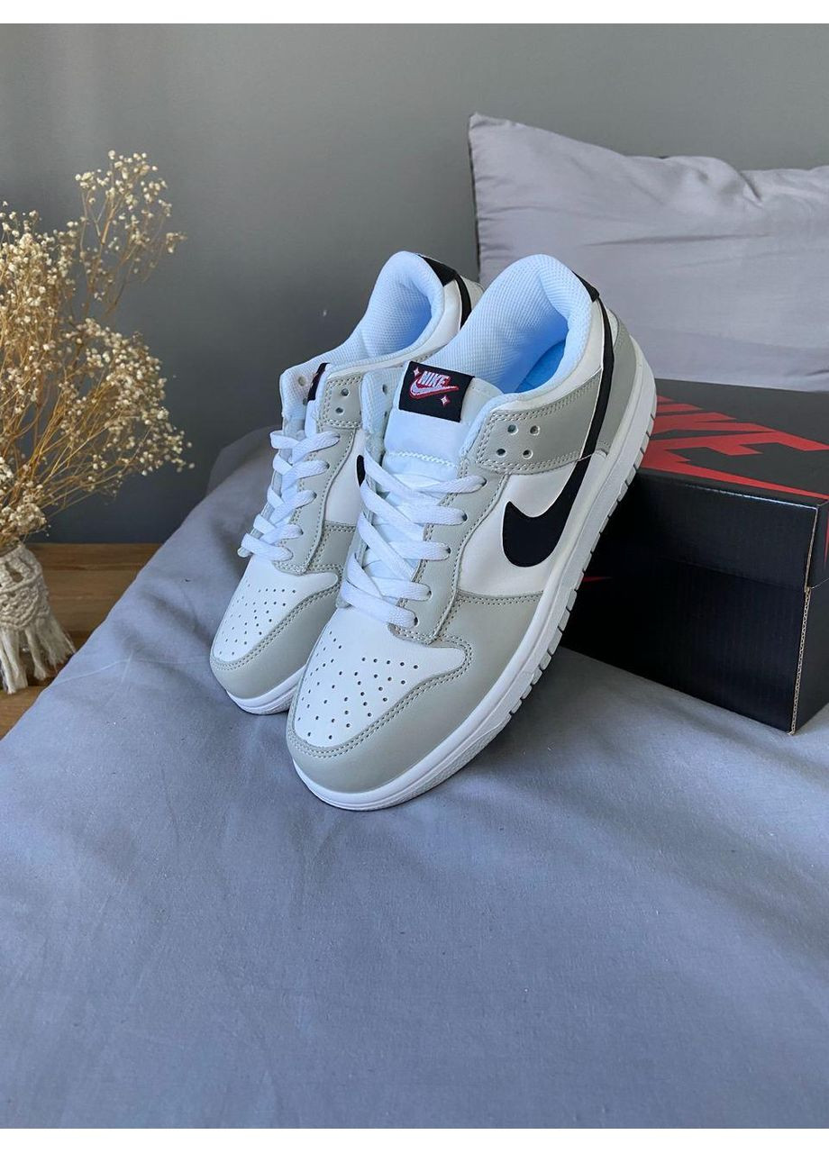 Сірі Осінні кросівки чоловічі nike dunk low se lottery pack grey fog найк сб данк No Brand