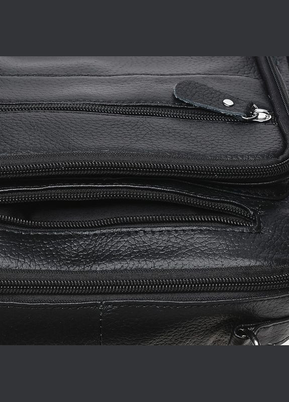 Мужская кожаная сумка на плечо K15112-black Borsa Leather (322189890)
