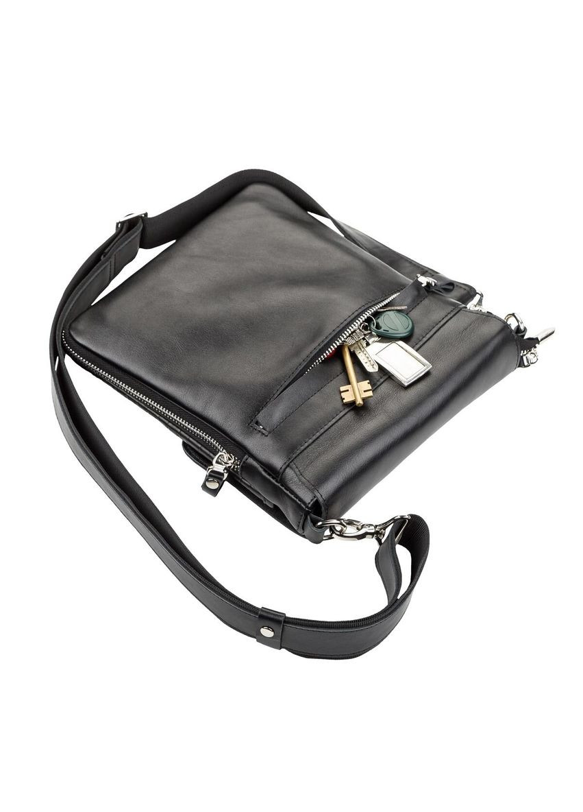 Сумка 11124 из натуральной кожи Черная Shvigel (331906469)