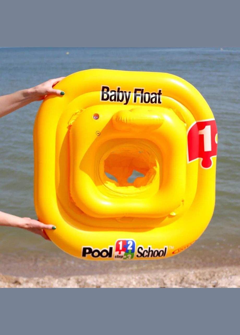 Надувной круг «Pool School», 56587, серия «Школа плавания», с трусиками, 79 х 79 см Intex (299009397)