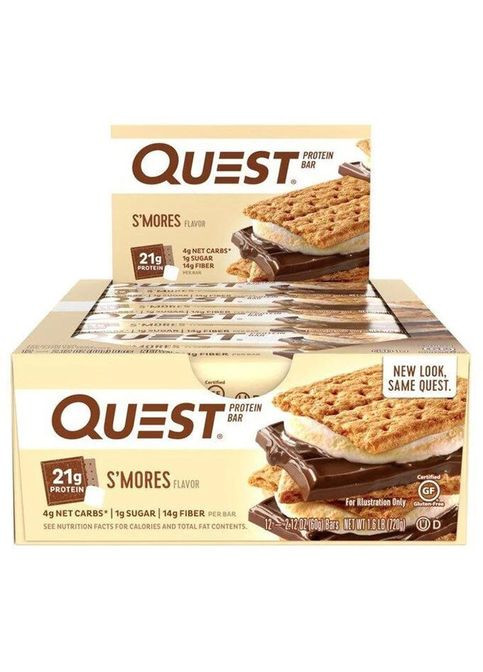 Набір протеїнових батончиків 12 шт х 60 грам мікс різних смаків Quest Nutrition (337171712)