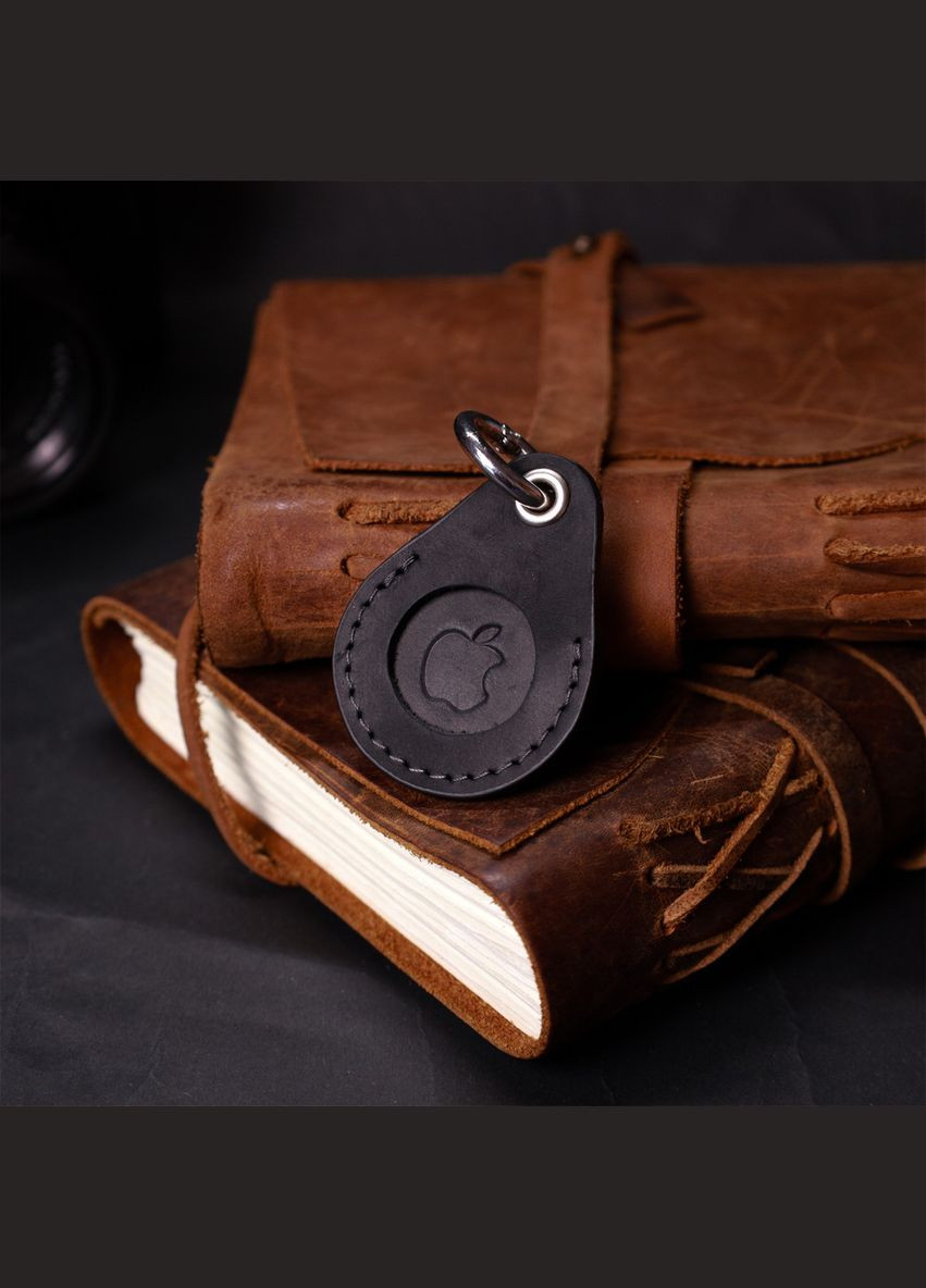 Кожаный брелок-держатель для Apple AirTag из винтажной кожи 11614 Grande Pelle (362418415)