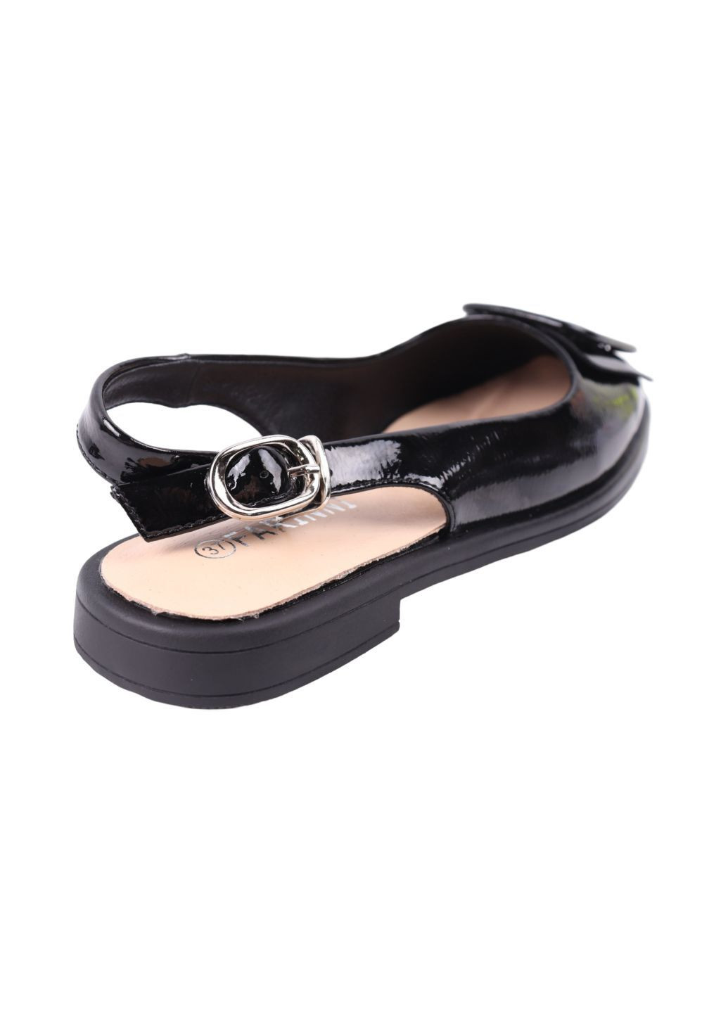 FARINNI Туфлі жіночі чорні натуральна лакована шкіра чорний з, китай — (330405790)