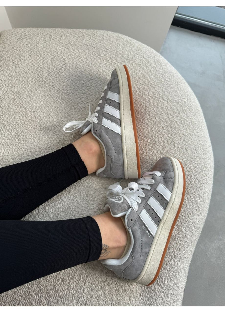 Сірі Осінні кросівки чоловічі adidas campus 00s grey / white адідас кампус No Brand