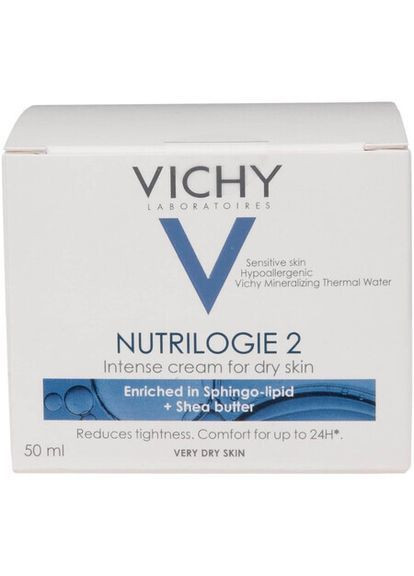 Vichy Крем для сухой и очень сухой кожи Nutrilogie 2 50 мл — Крем, (364987916)