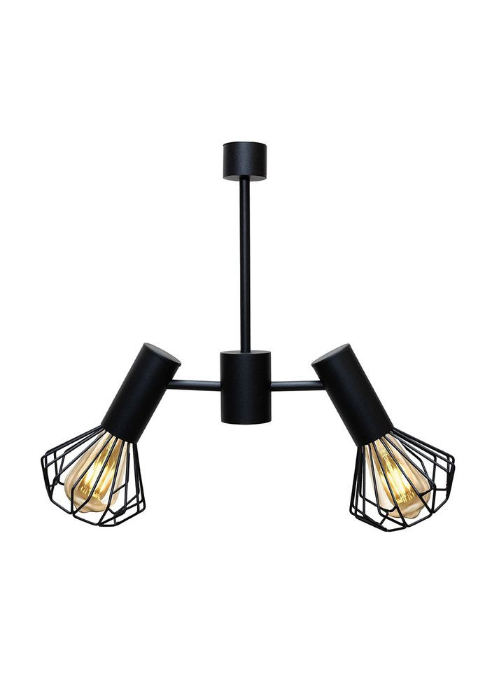 Люстра Diadem на два плафони Е27 чорна NL 22152-2 BK MSK Electric (325882560)