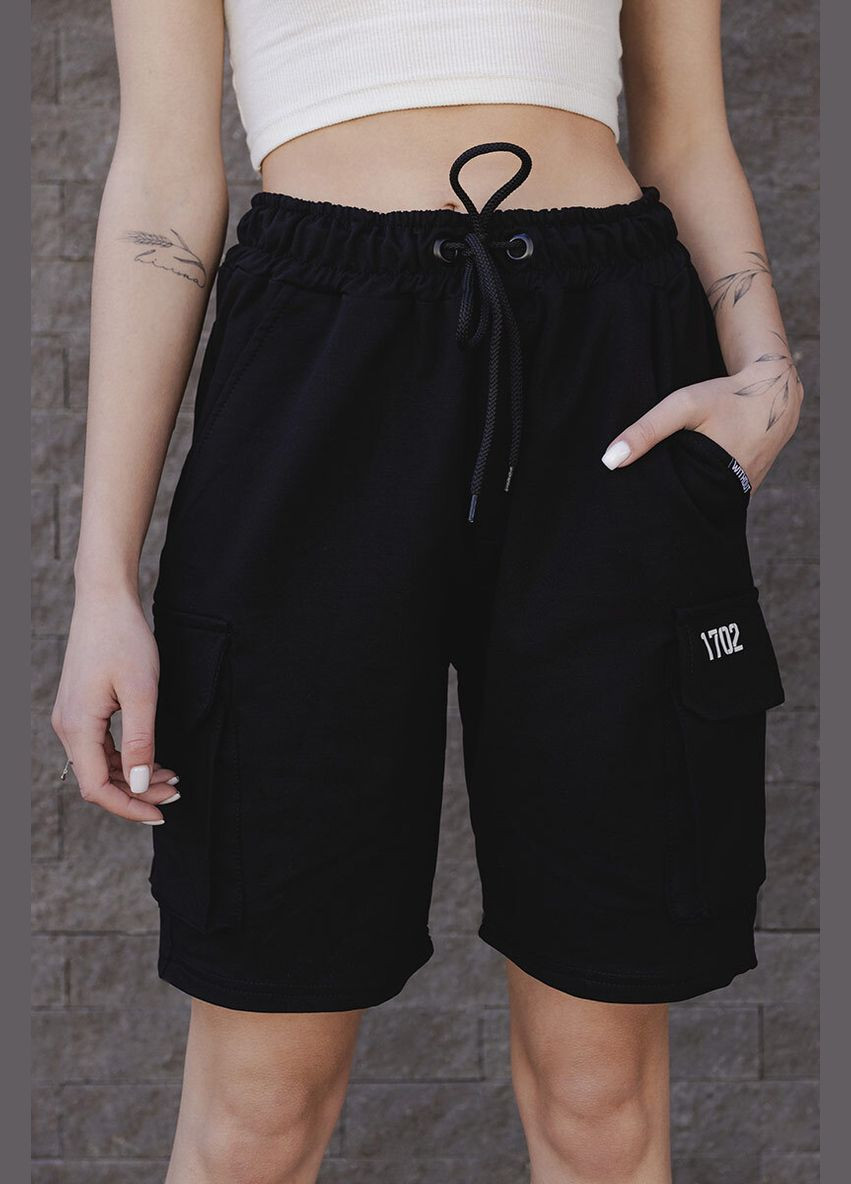 Жіночі Трикотажні Шорти Gate Reflective Black Without (292553393)