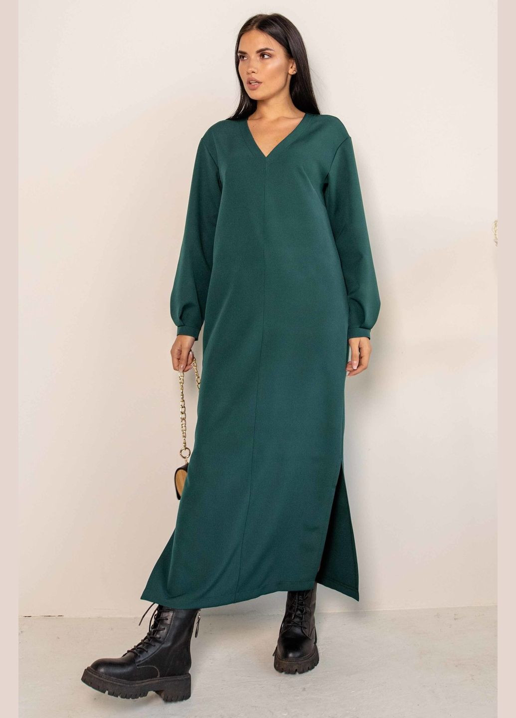 Смарагдова кежуал сукня ри мари кассі пл 2521 RiMari