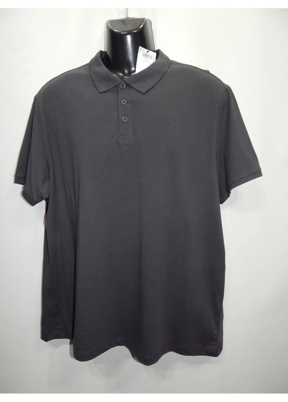 Черная мужская футболка поло р. 56-58 (3xl) 103фм (только в указанном размере, только 1 шт.) No Brand