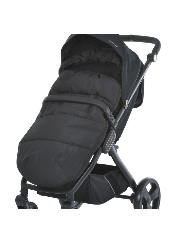 Конверт в коляску ME 1131 Footmuff Plus Black 100 х 53 см, застежки-молнии El Camino (335355196)