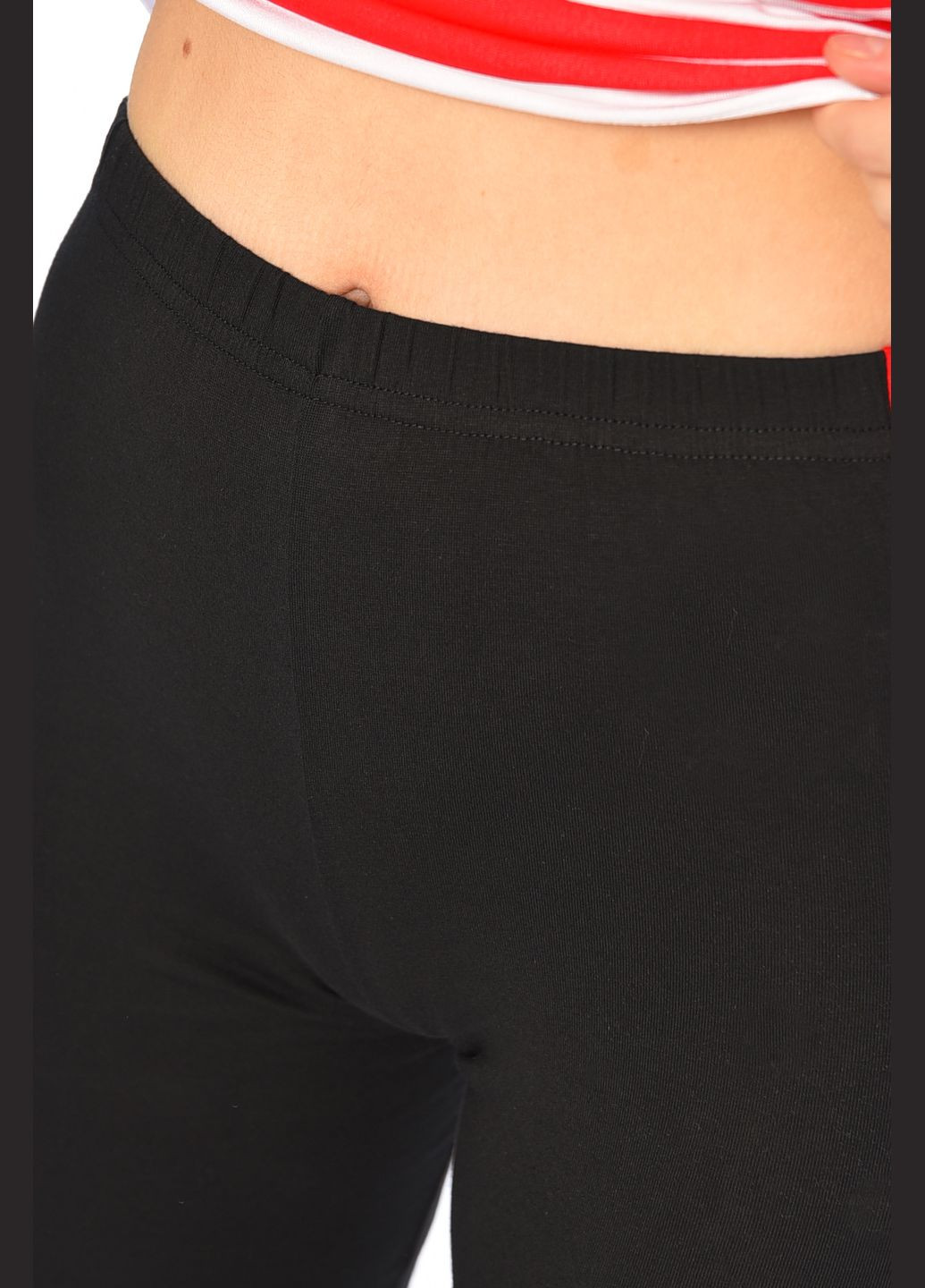 Черная всесезон пижама женская черно-красного цвета футболка + брюки Let's Shop