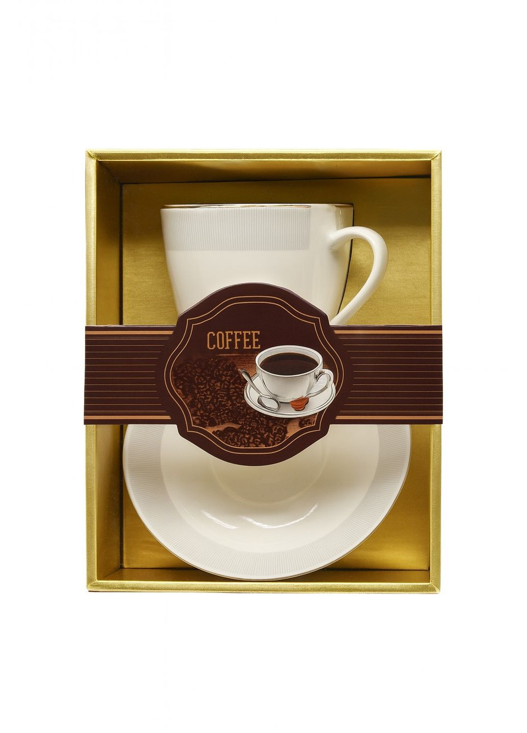 Чашка з блюдцем "Ordinary" 230мл Home (362562249)