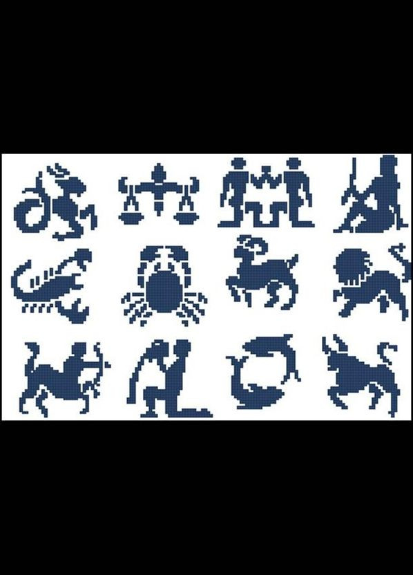 Набір для вишивання хрестиком. Розмір: 24*16 см Знаки зодіака Лоскуток (315361902)