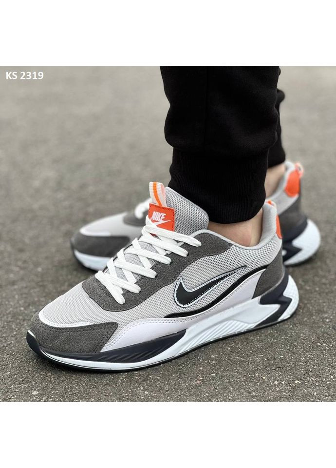 КРОСІВКИ ЖІНОЧІ NIKE AIR GRAY BRIGHT НАЙК АІР No Brand сірі демісезони (369390462)
