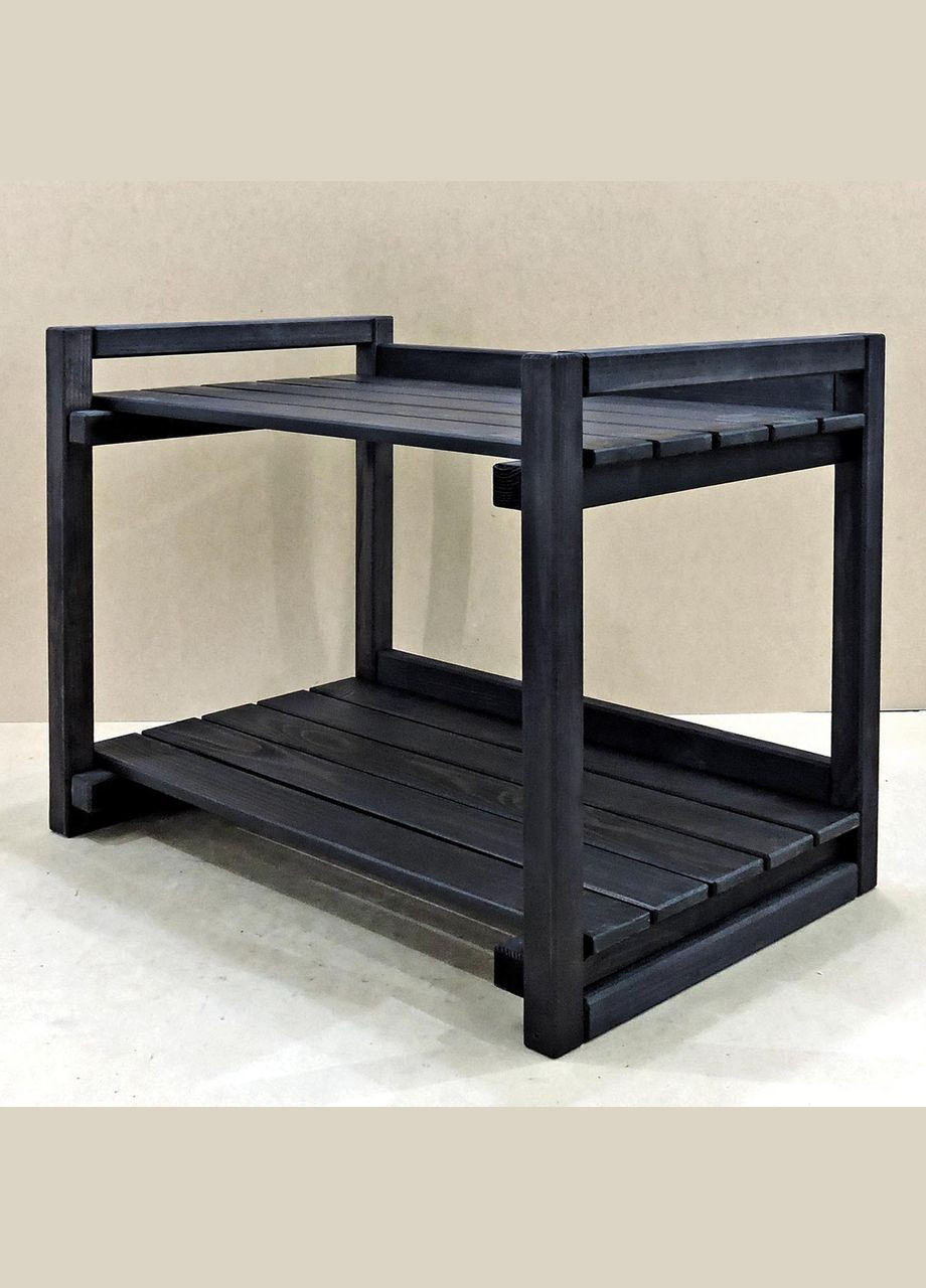 Стеллаж кухонный из дерева Фанбим 2 венге (СТА-211312) No Brand (327866184)