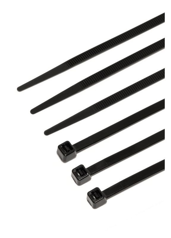 Хомут нейлоновий 2.5х200 мм 100 шт чорний 20-1846 Mastertool (365626646)