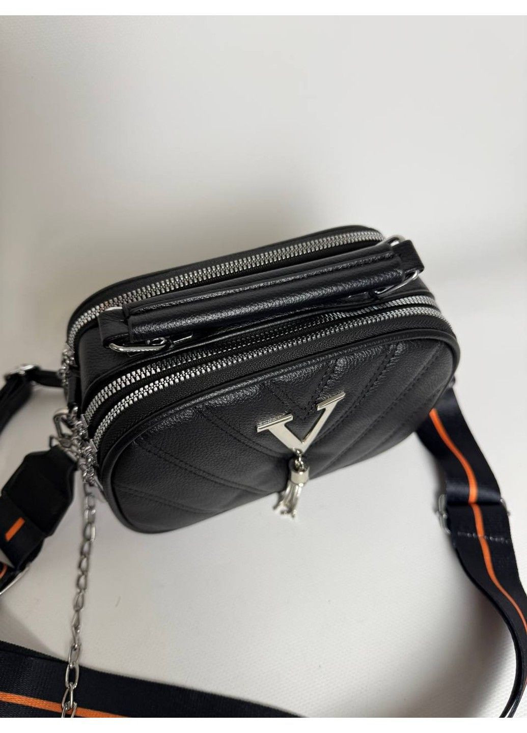 Сумка жіноча крос боді з тканинним ремінцем No Brand (365300340)