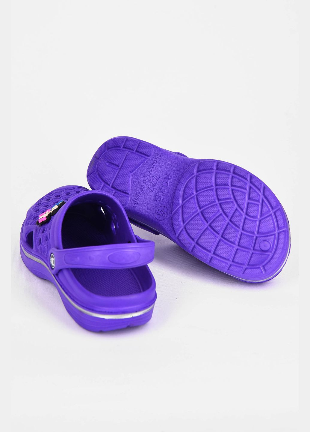 Кроксы детские фиолетового цвета Let's Shop (325610187)