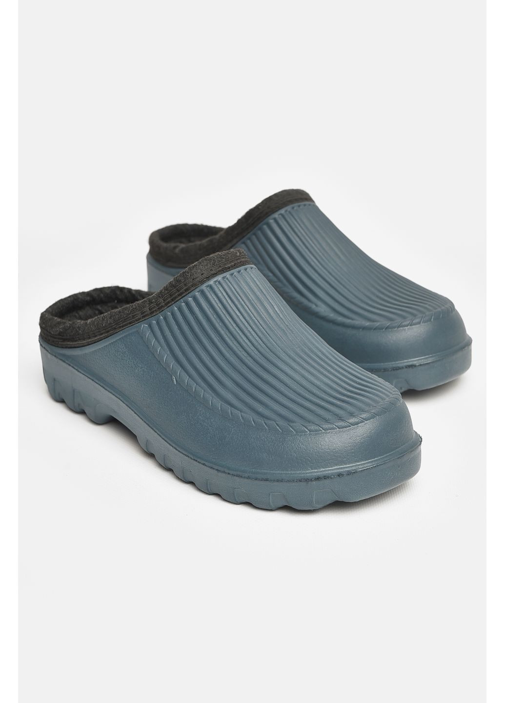 Галоши мужские без задника на флисе синего цвета Let's Shop (361658501)