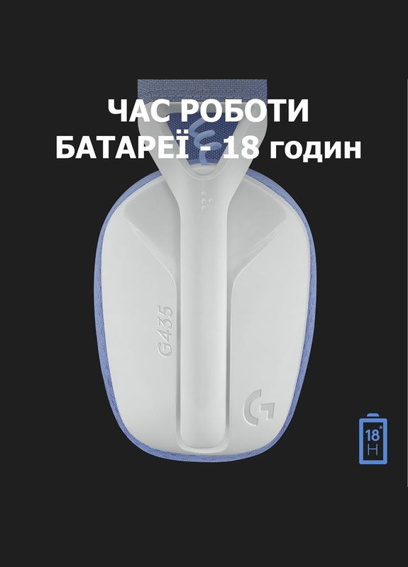 Bluetooth-гарнитура G435 Wireless White (981-001074) Logitech (322245280)