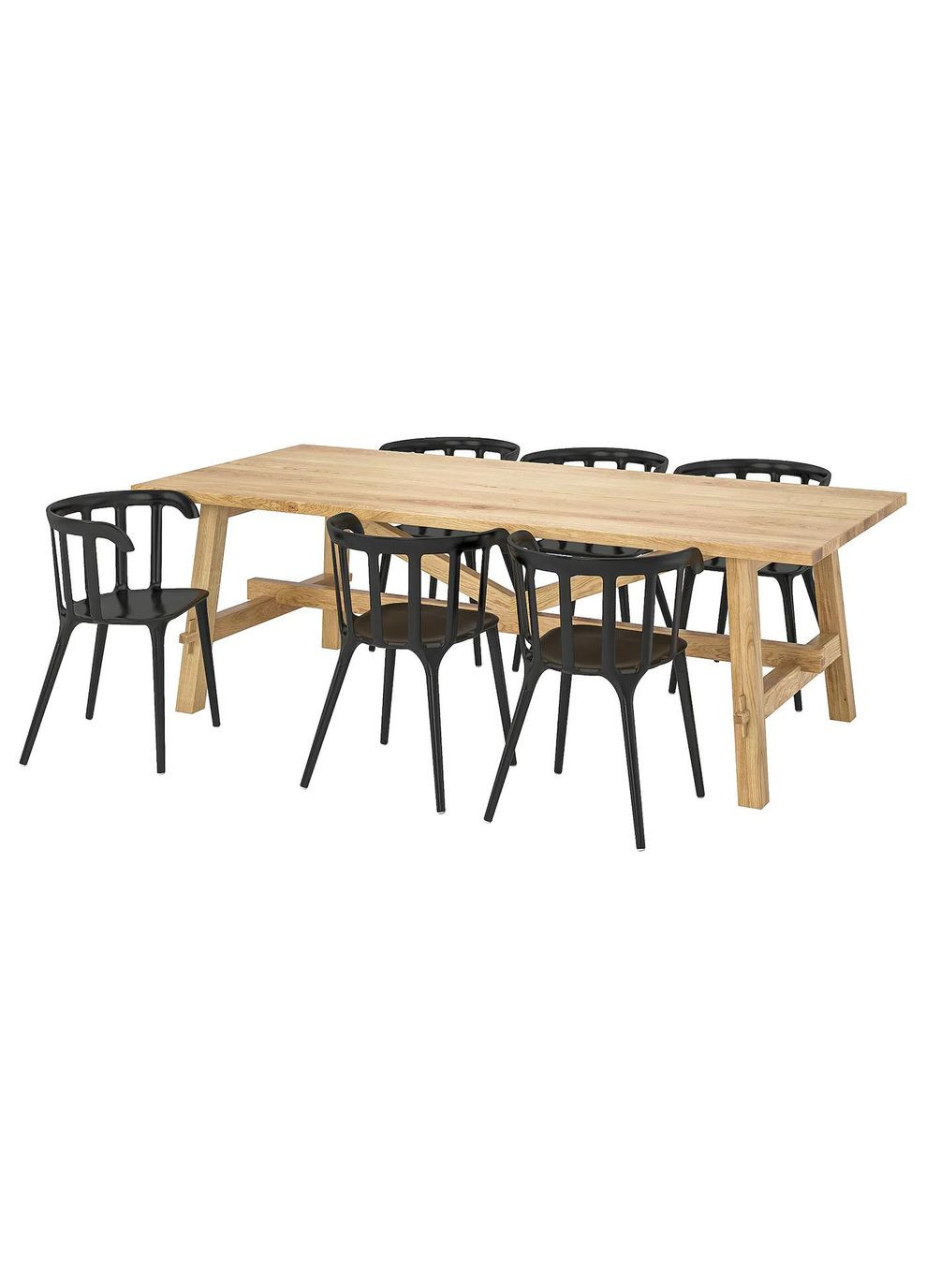 Стіл і 6 стільців ІКЕА MOCKELBY / PS 2012 235х100 см (s99131790) IKEA (278405605)