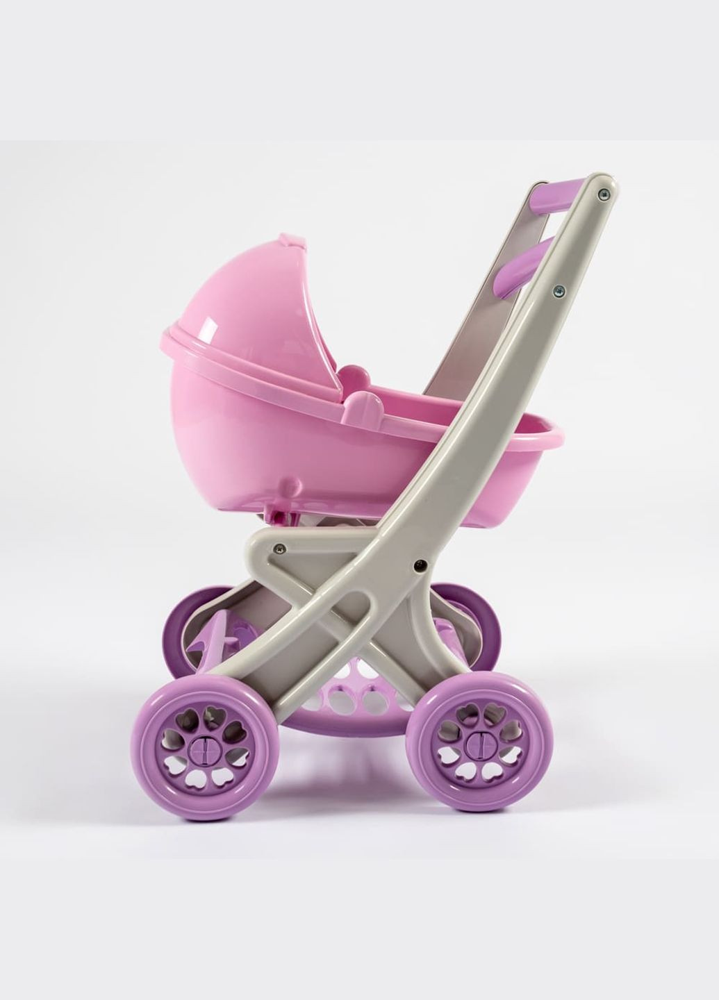 Коляска для ляльки з люлькою, артикул 0121/04 ЧЕРВОНО-БІЛИЙ 725 Doloni (315622959)