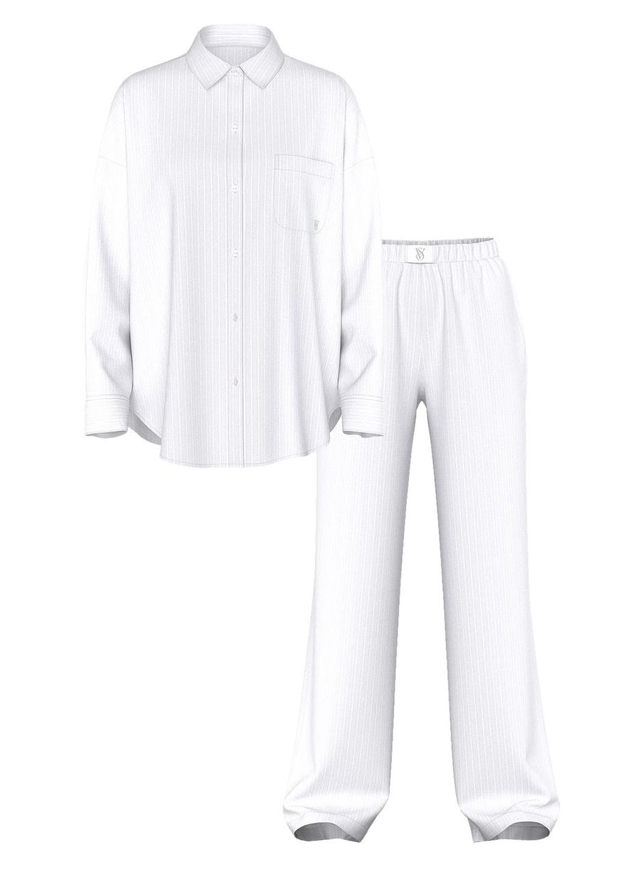 Біла всесезон піжама вікторія сікрет, vs, розмір l No Brand